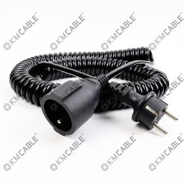 Coil cable assembly,waterproof,S plug,Spiral wire assemblies