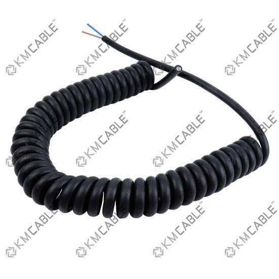 Rubber Coil Cord cable,4 core Spiral wire,Spring Cable 
