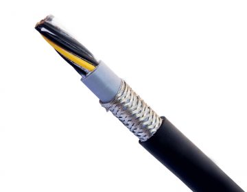 HKFLEX-Servo-PUR-CY Double Flexible Servo Drag chain cable PUR Sheath Copper Screen Servo cable3