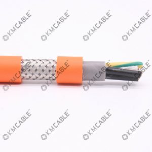 HKFLEX-Servo-PUR-CY Double Flexible Servo Drag chain cable PUR Sheath Copper Screen Servo cable
