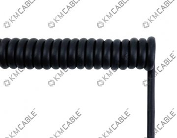 KMCABLE 600 FRNC speaker cable multicore round halogen-free high flexible coil cable spiral wire2