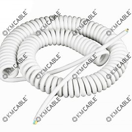 Black-white Coil Cable,2core 3core 4core,PVC Spring Cable