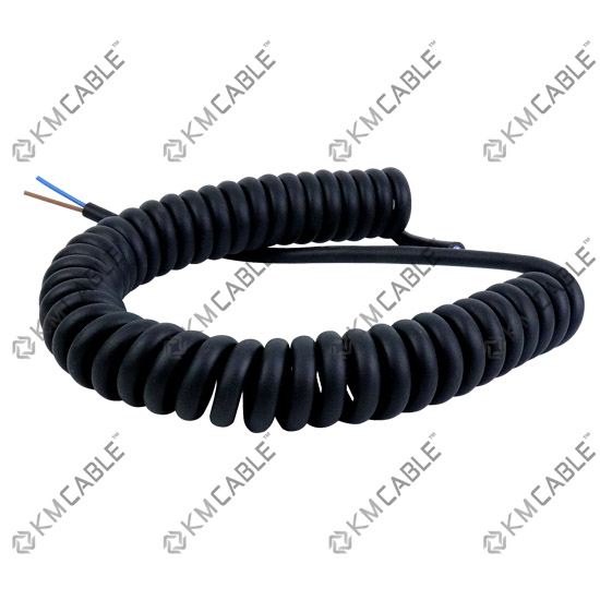 Spiral Cable,1mm2 3core Rubber Spring Cable,electric Cable - KMCABLE