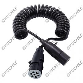 24V N-Type,7P ABS connector,Trailer truck Coil cable