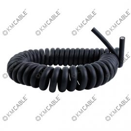 Rubber Coil Cable,3core Spring wire,Spiral Cable