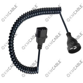 3G 1.0mm2 SAA Australia 3 Pin Plug Male to Female 10A 250V AU/NSZ coil Cord