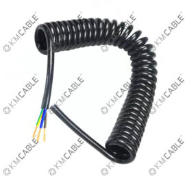 copper coil wire electric tools wire spring wire 220 volts coil cord 24 awg 8 core pur jacket cable